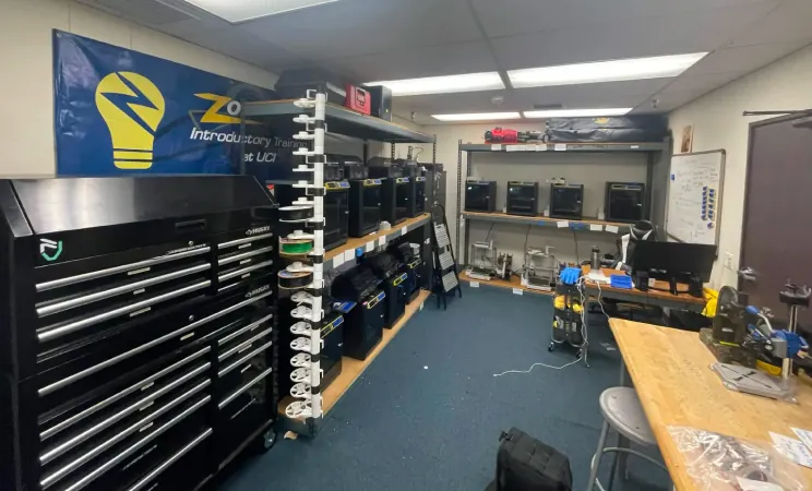 Inside the ZIMS makerspace
